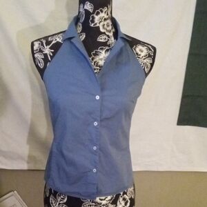 Banana Republic Stretch Halter Backless Top